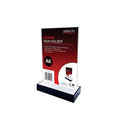 Deflecto Premium Sign/Menu Holder Double Sided Acrylic Base A6