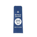 Rubbermaid Slim Jim Recycling Label Front Panel Nitrile Gloves Blue