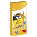BIC Clic Ballpoint Pen Retractable Fine 0.8mm Blue Box 10