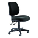 Roma Task Chair 2 Lever Mid Back Black No Arms Unassembled