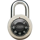Lockwood Padlock Dial Type Combination Stainless Steel 50mm