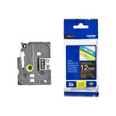Brother P-Touch Labelling Tape Laminating TZe-335 12mm x 8m White On Black