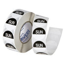 Avery Day Rotation Labels Sunday Removable Round 937411 24mm Black Roll 1000