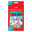 Faber-Castell Coloured Pencils Jumbo Assorted Colours Pack 12