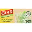 Glad To Be Green Storage Bags Plant Based Resealable 150x90mm Pack 50