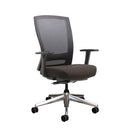 Buro Mentor Mesh Task Chair High Back with Polished Base and Arms Black