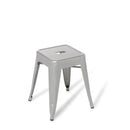 Industry Stool Low 457mm Silver