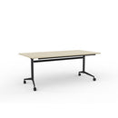 Team Flip Table 1800wx900d Nordic Maple Top / Black Frame