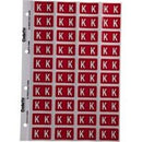 Codafile Lateral File Labels Alpha Letter K 25mm Sheet 40