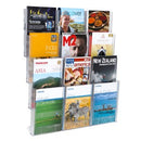 Deflecto Brochure Holder 4 Tier 12 Pocket Wall System A4 Clear