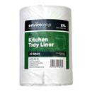 100% Post Consumer Rubbish Bag 27L 510 x 650mm 25mu White Roll 30