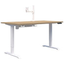 Pryme Electric Desk Bundle 1800x800 Oak / White