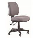 Roma Task Chair 2 Lever Mid Back Charcoal No Arms