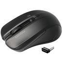 Promate Ergonomic Wireless Mouse With Ambidextrous Design Black