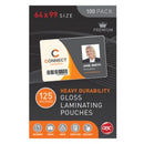 GBC Laminating Pouches Gloss 64 x 99mm 125 Micron Pack 100
