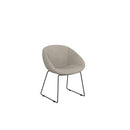 Camellia Visitor Chair Sled Base Reef Walnut