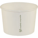 Vegeware Hot Container Compostable 8oz (280ml Brim) Fits 90mm Lid White Carton 1000
