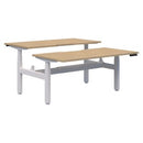 Pryme Premium Electric 2-Person Desk 1200x800 Oak / White