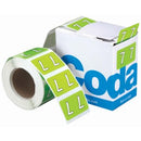 Codafile Lateral File Labels Number 7 25mm Pack 500