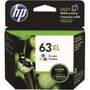 HP Inkjet Ink Cartridge 63XL High Yield Tri Colour