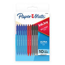 Paper Mate Inkjoy 100rt Ballpoint Pen  Retractable Medium  1.0mm  Assorted Pack 10