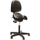 Bambach Saddle Seat 2 Lever With Back Black Vinyl Fabric