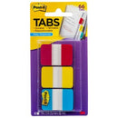 Post-it Adhesive Flags 686-RYB 25 x 38mm Assorted Colours Pack 66