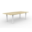Cubit Boardroom Table 2400x1200 Oak / Silver