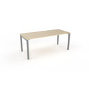 Cubit Desk 1500Wx800Dmm Nordic Maple Top / Silver Frame