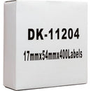 Icon Compatible Multi-Purpose Labels DK-11204 17 x 54mm Roll 400