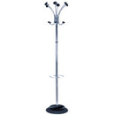 Alba Coat & Umbrella Stand Chrome/Black