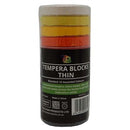 5 Star Tempera Paint Blocks Thin STD Assorted Colours Pack 12