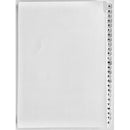 Indices Printed Alpha A-Z Tab A4 White Set 10