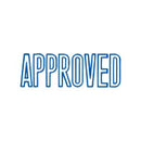 X-Stamper Self-Inking Stamp Approved' Blue