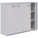 Pryme Storage Cabinet Hinged Door Non Locking1600Wx1200H White
