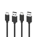 Moki Usba To Usbc Syncharge Cable 1m Jet Black Twin Pack