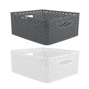 Seymours Baskets Medium Weave Assorted Colours