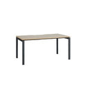 Novah Straight Desk 1500Wx700Dmm Autumn Oak Top / Black Frame