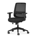 Ava Mesh Task Chair High Back Syncro with Arms Black Unassembled