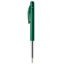 BIC Clic Ballpoint Pen Retractable Medium 1.0mm Green Box 10