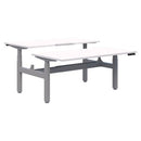 Pryme Premium Electric 2-Person Desk 1800x800 Snow Silver