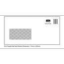 NZM Prepaid Window Envelope Self Seal DLE 114mm x 225mm White Box 500