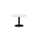Classic Round Coffee Table 600mm Diameter White Top / Black Frame