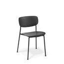 Eden Quiz Stacker Chair Polypropylene Seat And Back Steel 4-leg Black