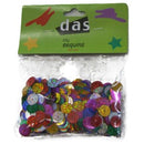 DAS Sequins Circles 25g Assorted Colours