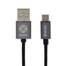 Moki Braided King Size Micro USB SynCharge Cable Gun Metal 3m