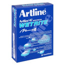 Artline 47 Wetrite Permanent Marker Bullet Tip 1.5mm Black Pack 12