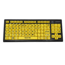 Accuratus Vision Assist Keyboard Bluetooth Black Yellow