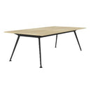 Team Boardroom Table 2400W x 1200D Oak / Black
