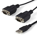 Startech 2 Port Ftdi Usb To Serial Rs232 Adapter Cable Com Retention